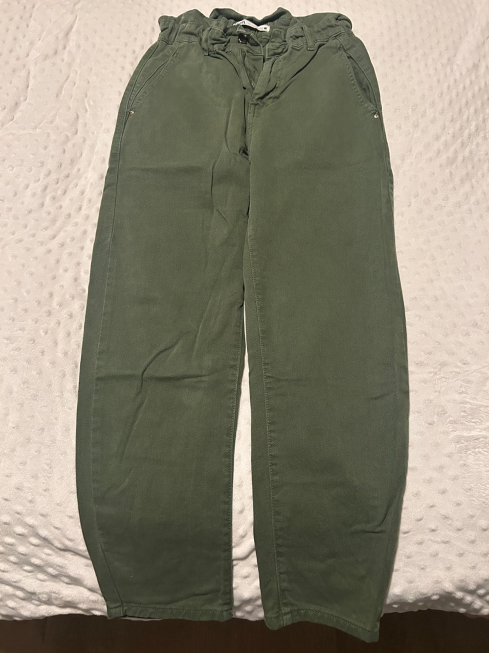 Zara ruched waisted jeans